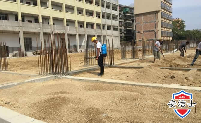 龙游学校机关防治白蚁